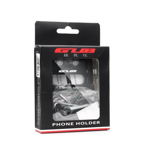 Biciklis telefontartó fekete alumínium (G85) - 6