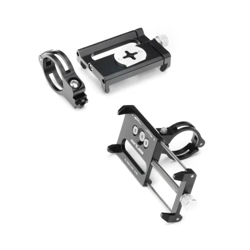 Biciklis telefontartó fekete alumínium (G85) - 3