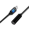 USB Type-C - 3.5 mm Jack audio átalakító adapter fekete színben thumbnail