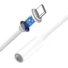 USB Type-C - 3.5 mm Jack audio átalakító adapter fehér színben thumbnail