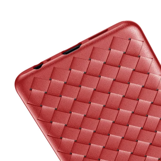 Baseus fonott textúrájú TPU tok Huawei P30 tok piros színben - 4