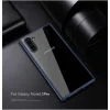 SMD Samsung Galaxy Note 10+ Plus Hybrid áttetsző tok kék kerettel, erősített ütésálló kerettel thumbnail