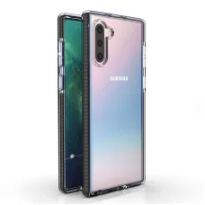 SMD Samsung Galaxy Note 10 Hybrid N10-007 áttetsző tok fekete kerettel