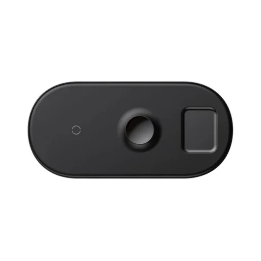 Baseus Smart 3in1 vezeték nélküli Qi gyorstöltő fekete színben (WX3IN1-01), Apple Watch töltő - 3