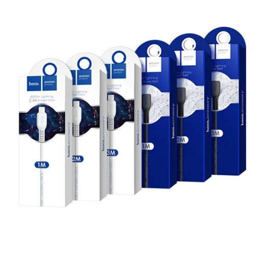 Hoco X20 USB - Lightning töltő kábel 2m fekete - 8