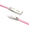 Hoco Jelly Knitted USB - Lightning kábel rose gold thumbnail
