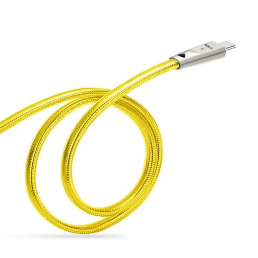 Hoco Jelly Knitted USB - Lightning kábel arany - 4