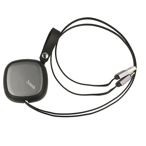 Hoco visszahúzható USB - Type-C kábel fekete - 2