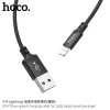 Hoco X14 USB - Lightning kábel 1m fekete thumbnail