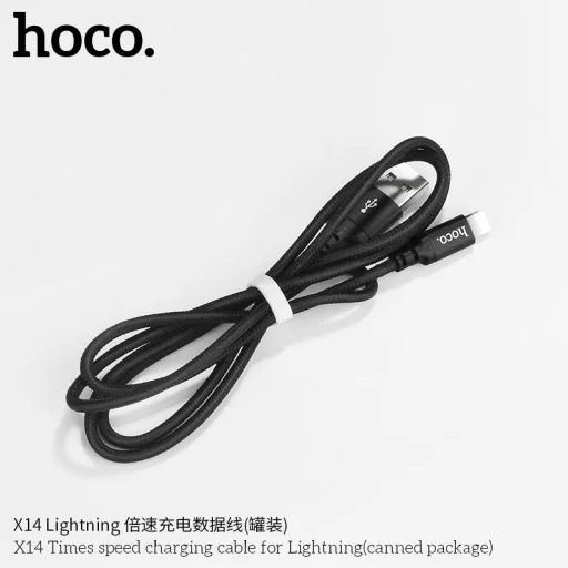 Hoco X14 USB - Lightning kábel 1m fekete - 4