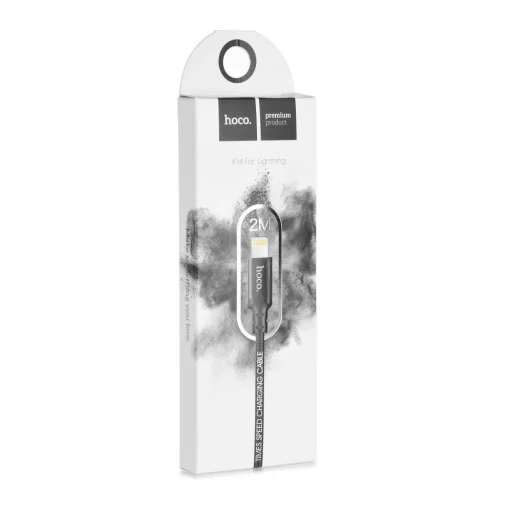 Hoco X14 USB - Lightning kábel 2m fekete - 1