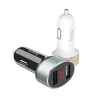 Hoco Szivargyújtós autós töltő 2 USB aljzattal fehér thumbnail
