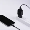 Hoco hálózati, USB fali töltő adapter Lightning kábellel USB csatlakozóval 2,4A fekete thumbnail