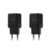 Hoco hálózati, USB fali töltő adapter Micro USB kábellel USB csatlakozóval 2,4A fekete thumbnail
