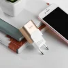 Hoco hálózati, USB fali töltő adapter 2xUSB csatlakozóval 2,1A ezüst thumbnail
