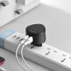 Hoco C67A hálózati, USB fali töltő adapter 2xUSB csatlakozóval 2,4A fekete thumbnail