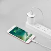 Hoco hálózati, USB fali töltő adapter 1xUSB aljzattal 2,4A 12W lightning kábellel fehér thumbnail