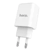 Hoco hálózati, USB fali töltő adapter 1xUSB 2.1A fehér thumbnail