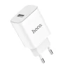 Hoco hálózati, USB fali töltő adapter 1xUSB 2.1A fehér thumbnail
