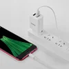 Hoco hálózati, USB fali töltő adapter 1xUSB 2.1A fehér Micro USB kábellel thumbnail