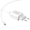 Hoco hálózati, USB fali töltő adapter 1xUSB 2.1A fehér Micro USB kábellel thumbnail