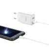 Hoco hálózati, USB fali töltő adapter 1xUSB 2.1A fehér Micro USB kábellel thumbnail