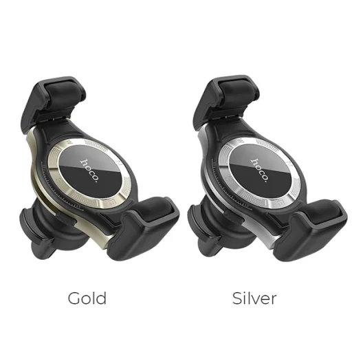 Hoco szellőzőre erősíthető autós telefontartó arany - 4