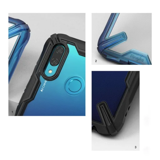 Ringke Fusion X PC tok TPU kerettel Xiaomi Redmi Note 7 kék - 6