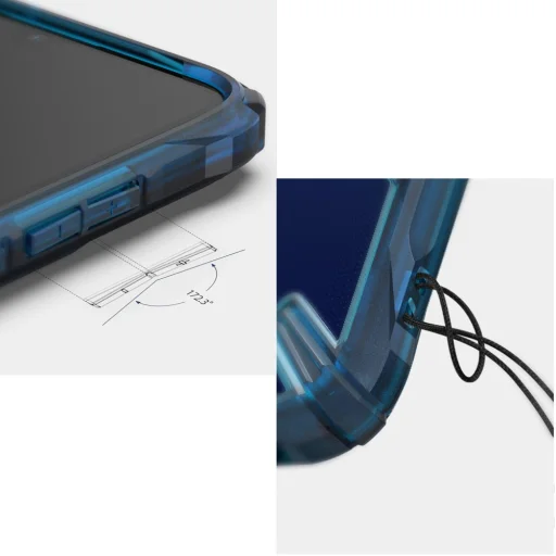 Ringke Fusion X PC tok TPU kerettel Xiaomi Redmi Note 7 kék - 7