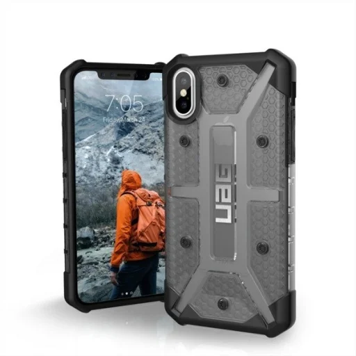UAG Plasma fokozott védelmet biztosító tok iPhone X/XS áttetsző szürke - 1