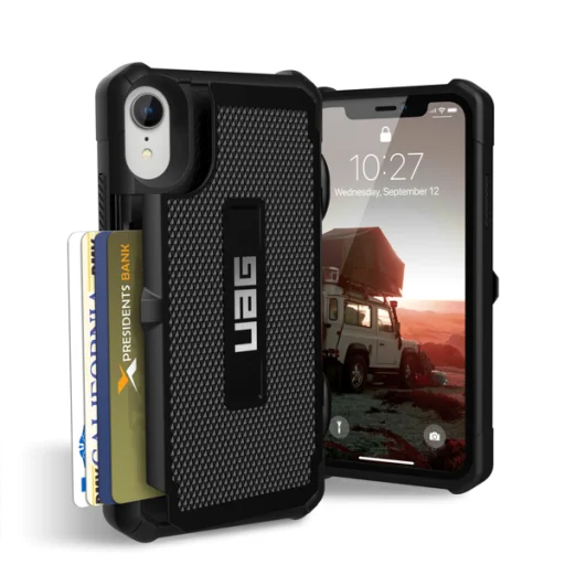 UAG Trooper fokozott védelmet biztosító tok iPhone XR fekete - 1