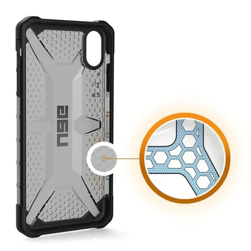 UAG Plasma fokozott védelmet biztosító tok iPhone XS MAX áttetsző szürke - 6