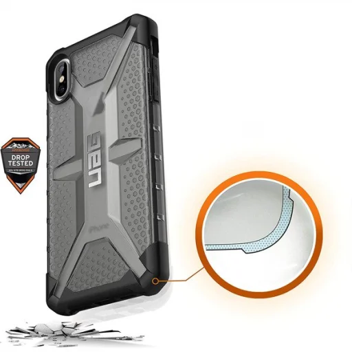 UAG Plasma fokozott védelmet biztosító tok iPhone XS MAX áttetsző szürke - 4
