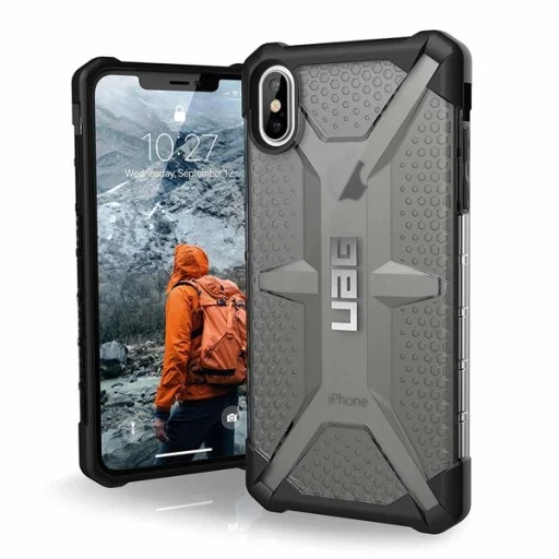 UAG Plasma fokozott védelmet biztosító tok iPhone XS MAX áttetsző szürke - 1
