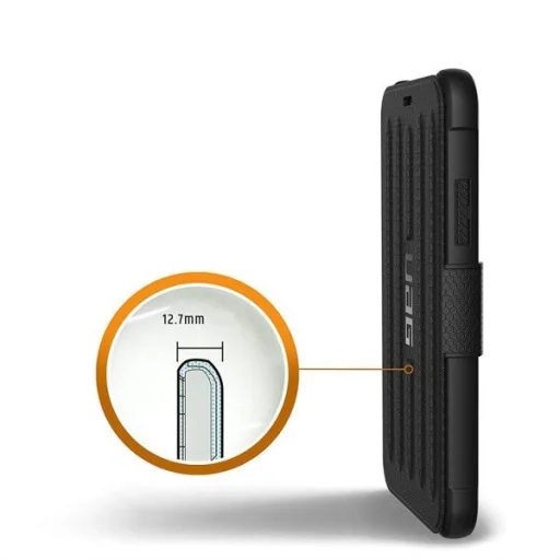 UAG Metropolis fokozott védelmet biztosító fliptok iPhone XS MAX fekete - 5