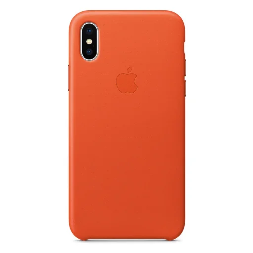 Apple MRGK2ZM/A bőr tok iPhone X/XS narancssárga gyári - 1