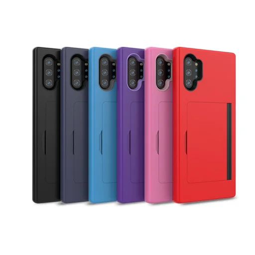 SMD Samsung Galaxy Note 10 N10-008 tok, bankkártya tartóval rózsaszín - 7