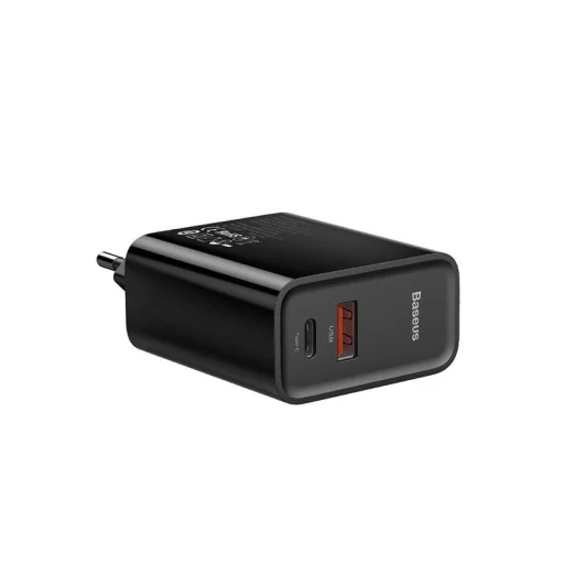 Baseus Speed PPS QC3.0 USB Type-C hálózati töltő adapter fekete (CCFS-C01) - 2