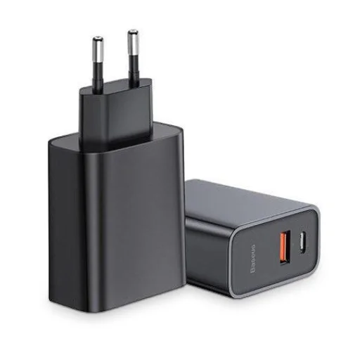 Baseus Speed PPS QC3.0 USB Type-C hálózati töltő adapter fekete (CCFS-C01) - 1
