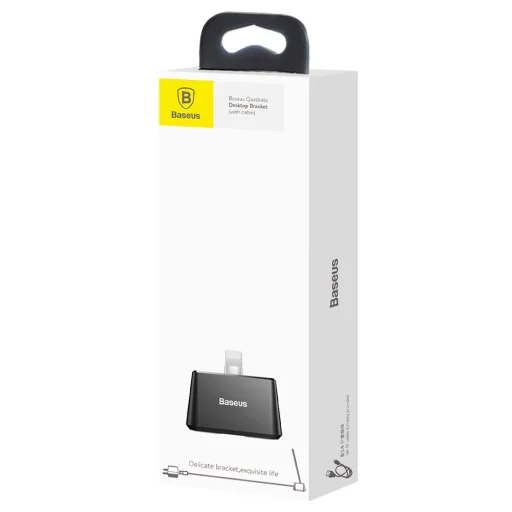 Baseus Quadrate asztali dokkoló állomás USB/Lightning kábellel 2.1A 1m fekete - 14