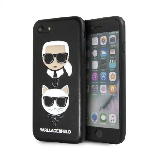 Karl Lagerfeld KLHCI8KICKC Karl Choupette tok iPhone 7/8/SE 2020 fekete - 1