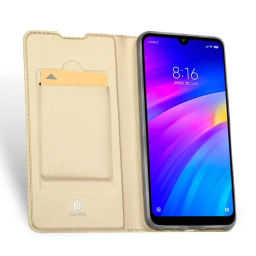 Dux Ducis Skin Pro fliptok Xiaomi Redmi 7 arany - 3