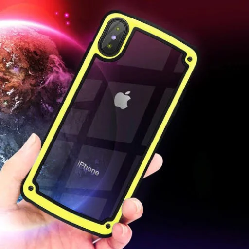 Hybrid PC és TPU tok iPhone 7/8 sárga - 4