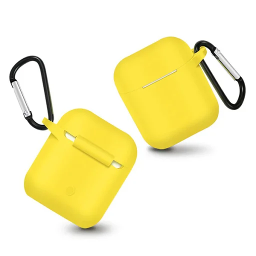 Airpods 1/2 ultravékony szilikon tok sárga - 3