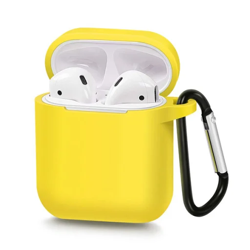 Airpods 1/2 ultravékony szilikon tok sárga - 1