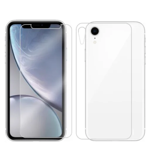9H kijelzővédő és hátlapvédő üvegfólia iPhone XR - 1