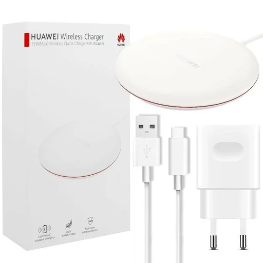 Huawei CP60 gyári vezeték nélküli gyorstöltő, fehér 15W - 4
