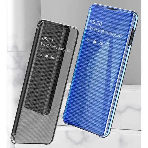 SMD Luxury View fliptok Samsung S9 Plus tok kék színben - 4