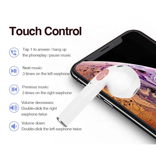 SMD i10 TWS (old version) bluetooth headset, fülhallgató, fekete színben - 2