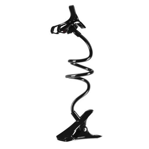 Univerzális autós telefontartó flexibilis karral fekete - 1